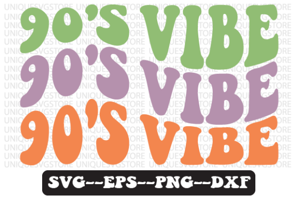 90s Groovy Retro Graphics for Modern T-Shirt Designs