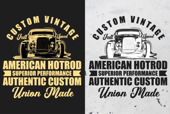 A Designer's Take on the Custome Vintage Full Speed Car Tshirt