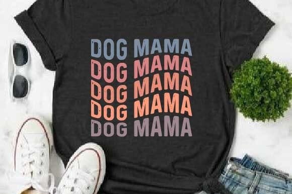 A Retro SVG Graphic Template for Dog Moms