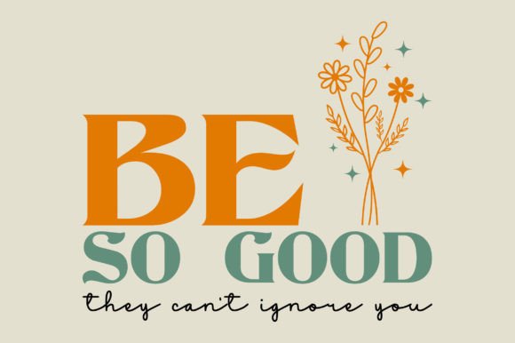 A Retro Typography Design for Motivational Craft Projects