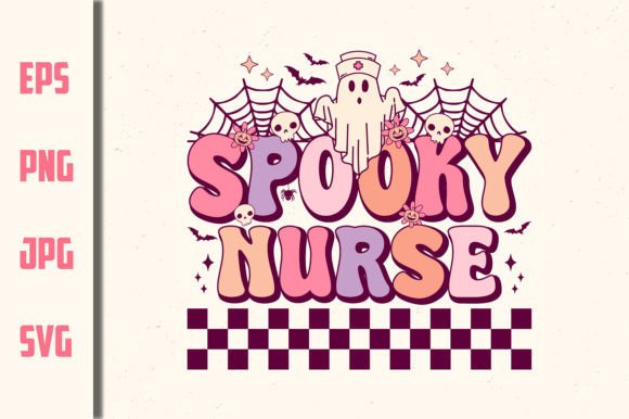 A Spooky Nurse Halloween Graphic for Your Print Templates