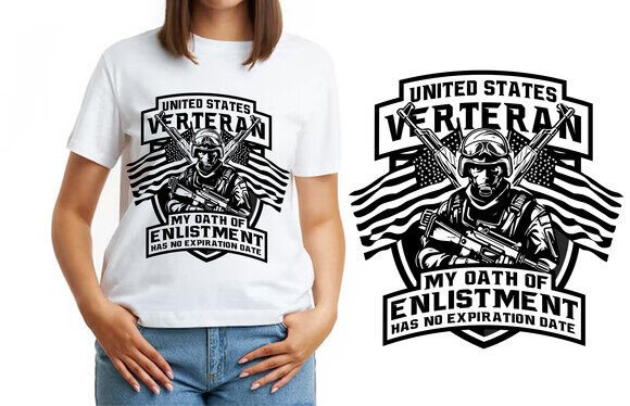 A Veteran T-Shirt Design Template for Premium Graphic Templates