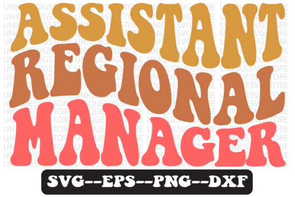 Assistant Regional Manager Retro Svg for Modern Merchandise Graphics