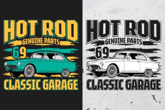 Hot Rod Genuine Parts Vintage T-Shirt Graphics